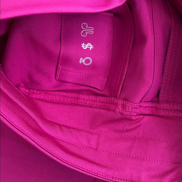 FIGS High Waisted Zamora Jogger Scrub Pants XXS PETITE Raspberry Sorbet Magenta - Picture 3 of 10